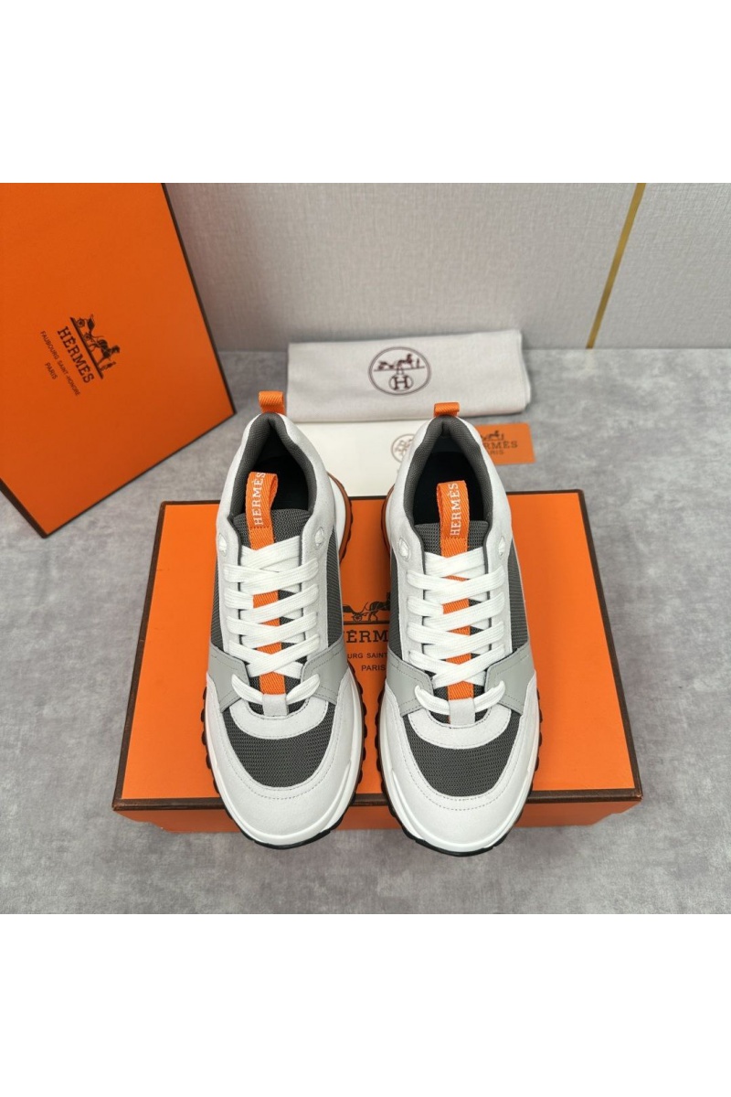 Hermes Мужские кроссовки Leader - White