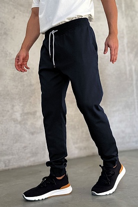 Спортивные штаны logo-embroidered - Navy 