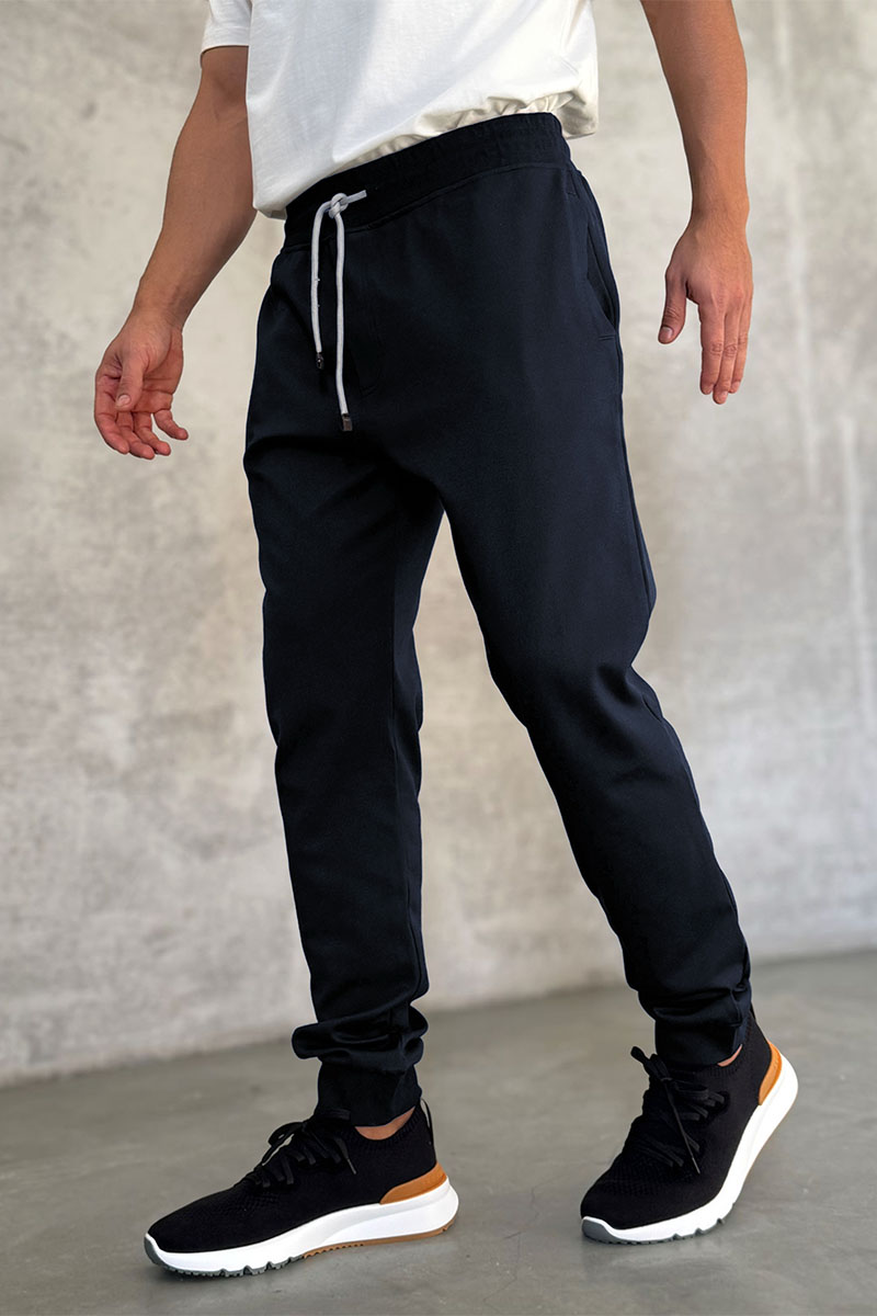 Brunеllо Сuсinеlli Спортивные штаны logo-embroidered - Navy 