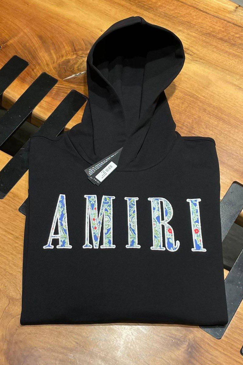 Amiri Мужское чёрное худи Paisley Core Logo