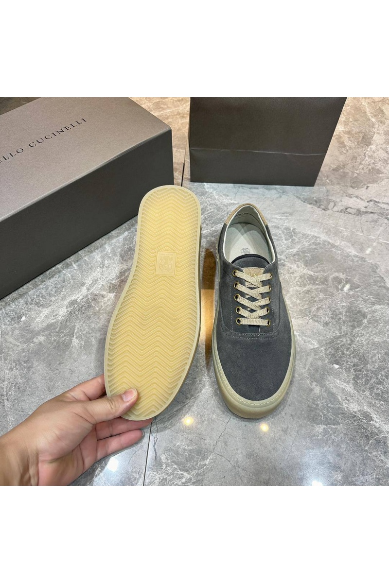 Brunеllо Сuсinеlli Замшевые кеды Sail low-top - Grey
