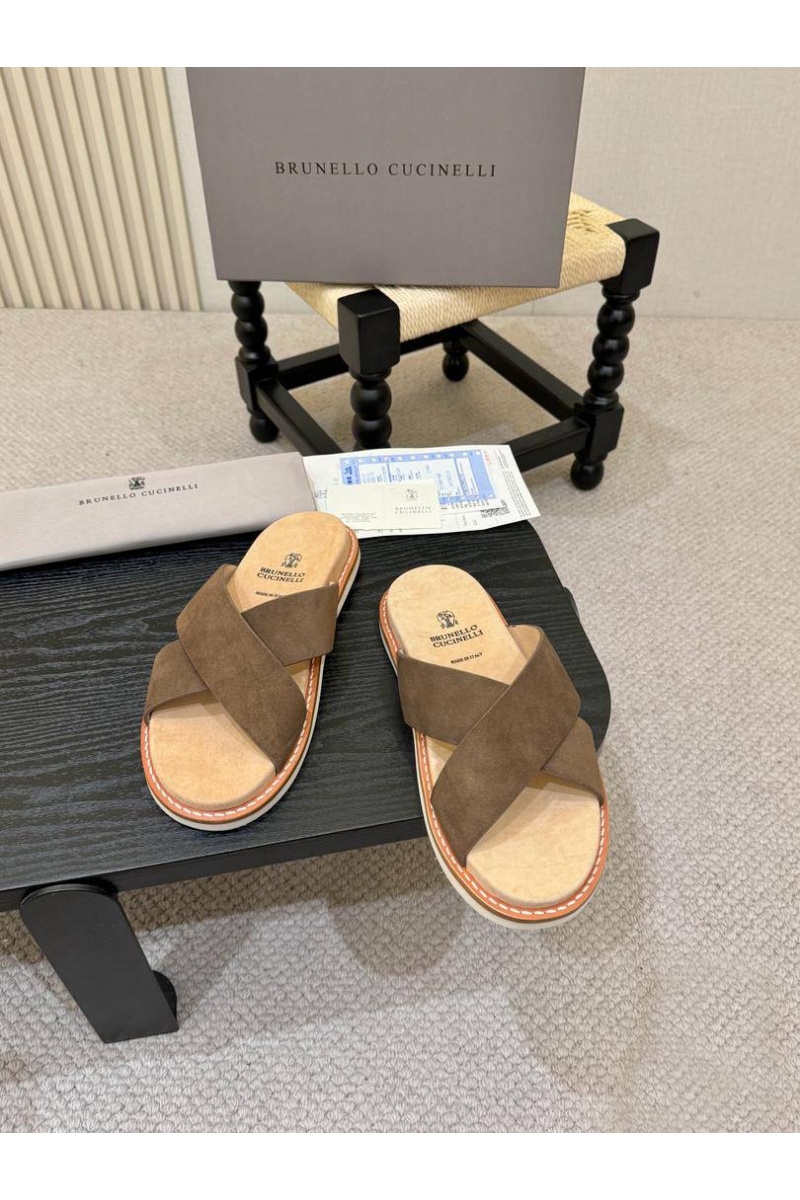 Brunеllо Сuсinеlli Замшевые шлёпанцы Crossover