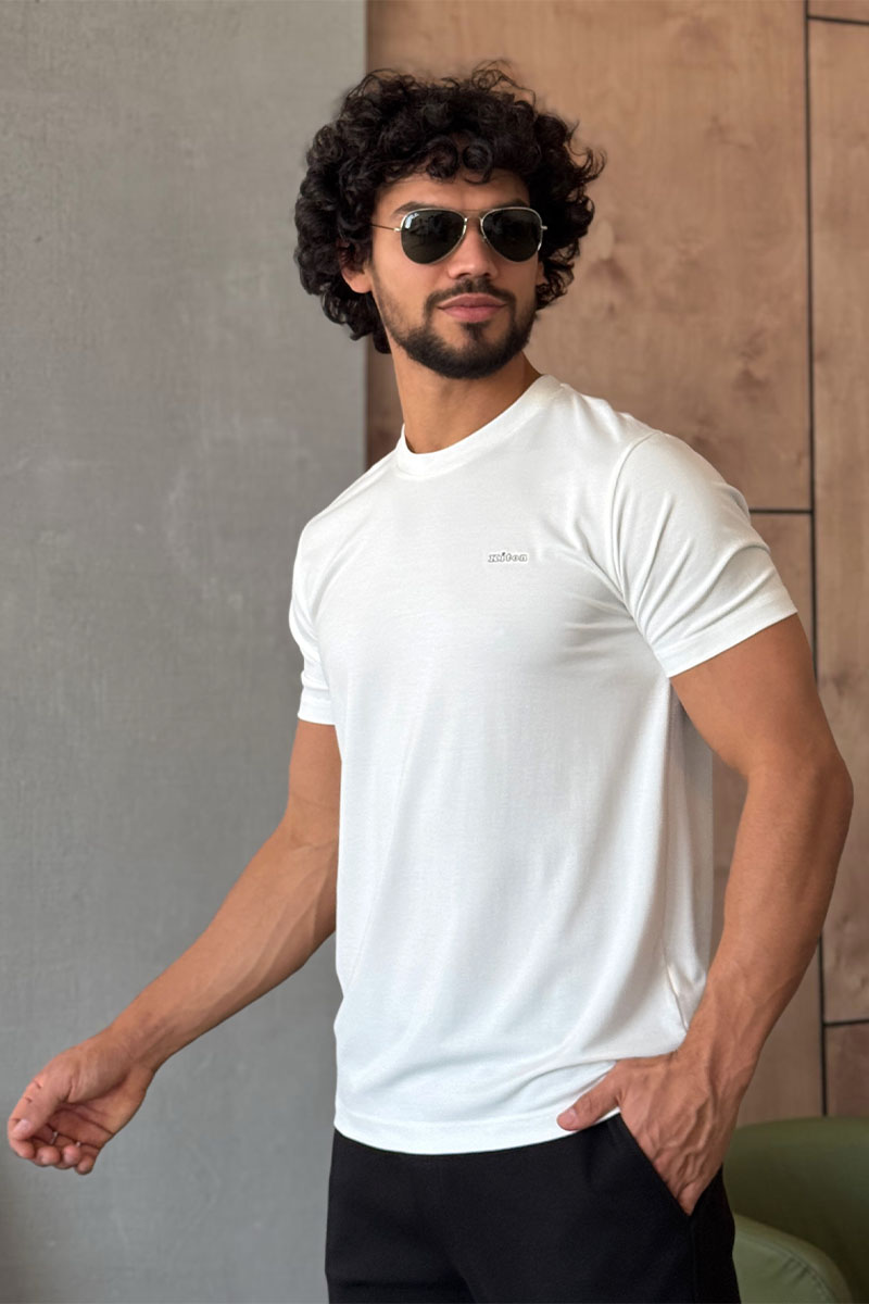Kiton Мужская белая футболка 