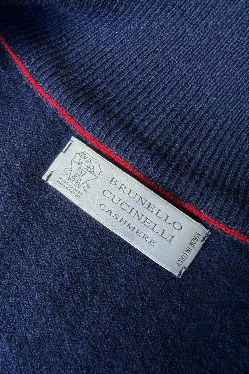 Brunеllо Сuсinеlli Кашемировый свитер Premium - Dark Blue