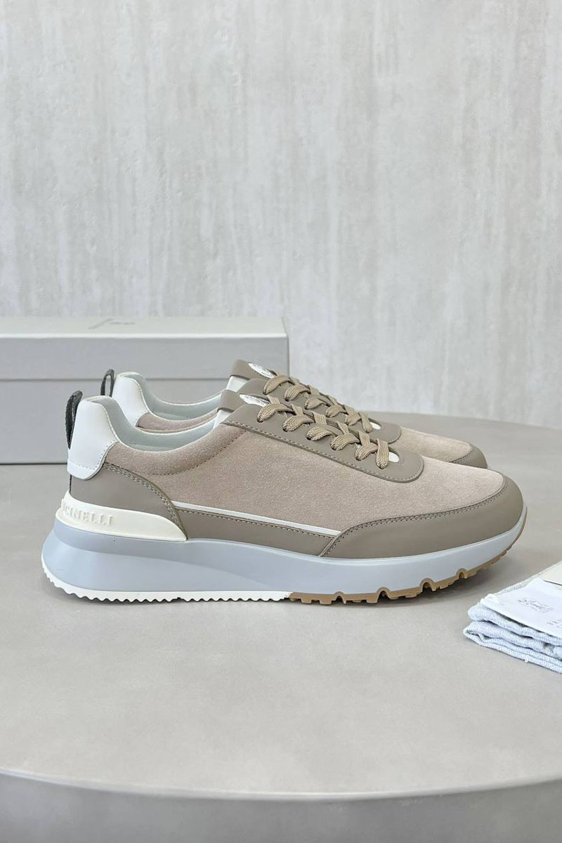 Brunеllо Сuсinеlli Замшевые кроссовки Premium - Beige