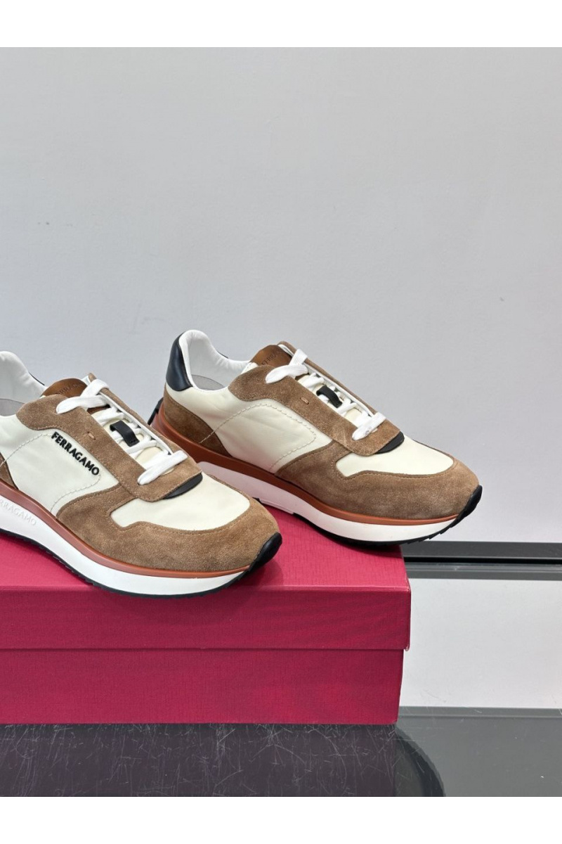 Salvatore Ferragamo Мужские комбинированные кроссовки