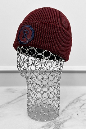 Шапка logo-embroidered - Burgundy