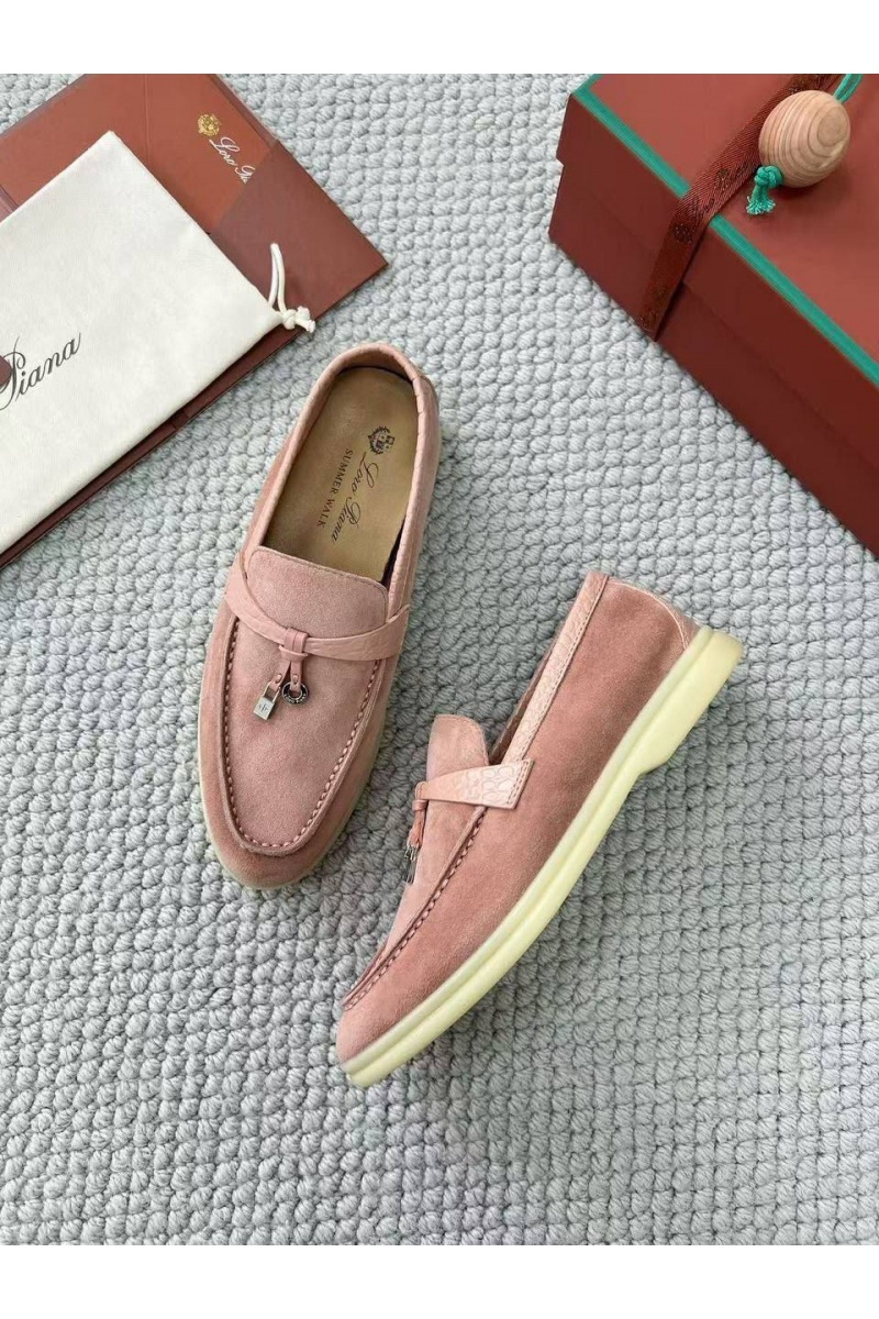 Loro Piana Женские лоферы Summer Charms Walk premium - Pink