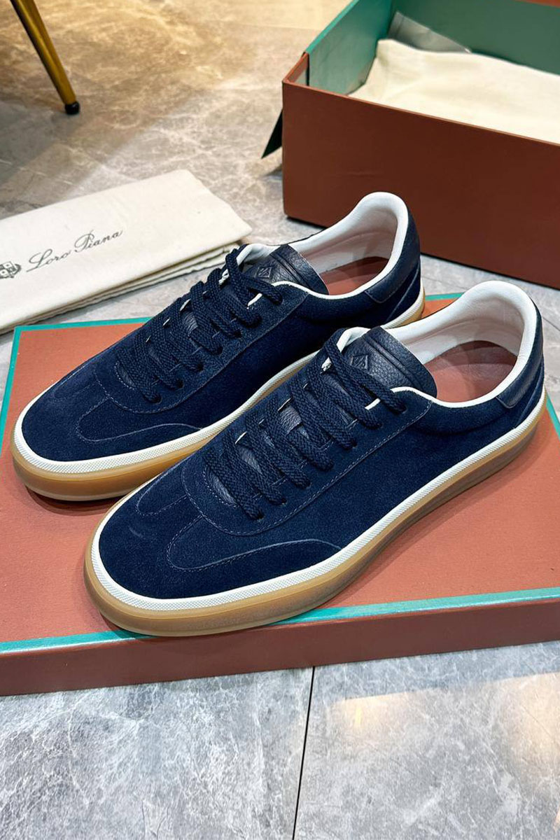 Loro Piana Мужские замшевые кроссовки Tennis Walk