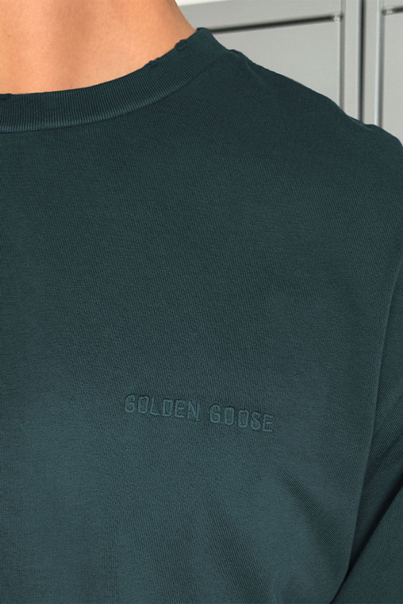Designer Clothing Мужской зелёный костюм Golden Goose
