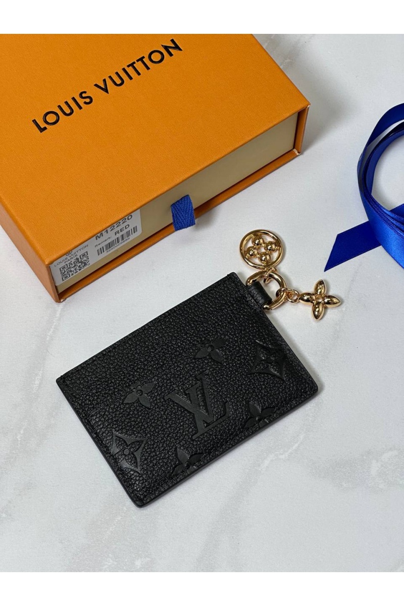 Lоuis Vuittоn Кожаный кардхолдер Charms Vivienne Premium 7.3x0.3x10.2 см