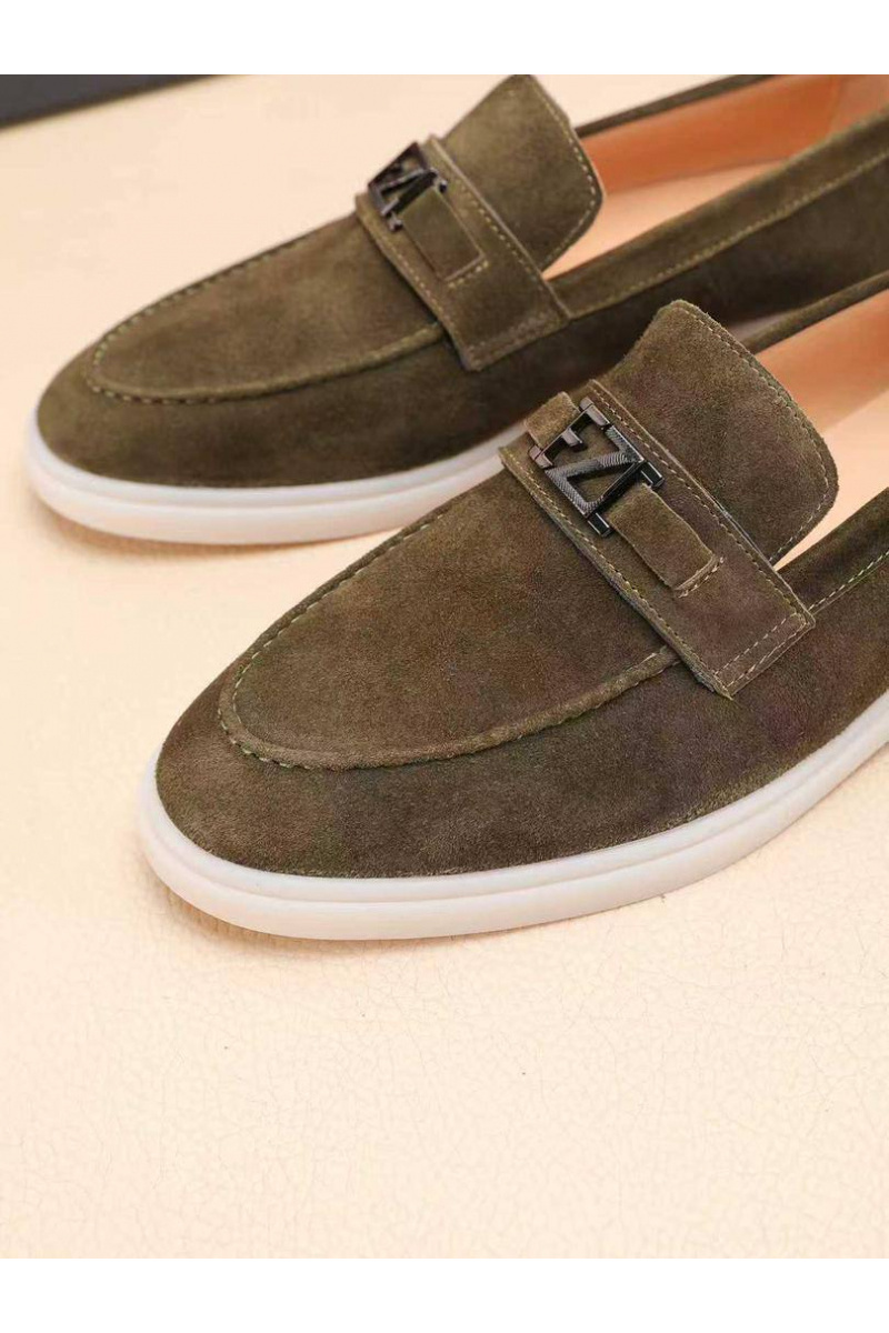 Zegna Мужские замшевые лоферы 