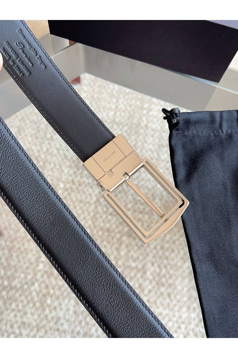 Zegna Двусторонний кожаный ремень premium