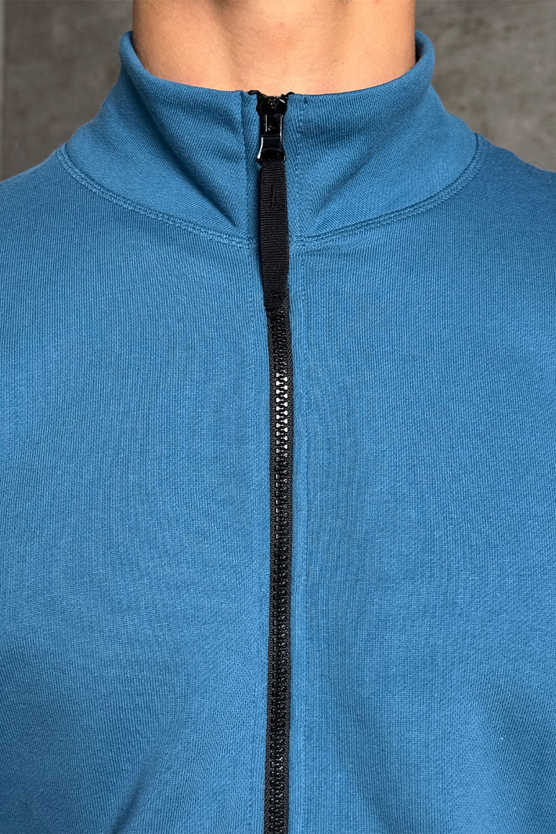 Stone Island Кофта синего цвета Zip-Up Compass-patch