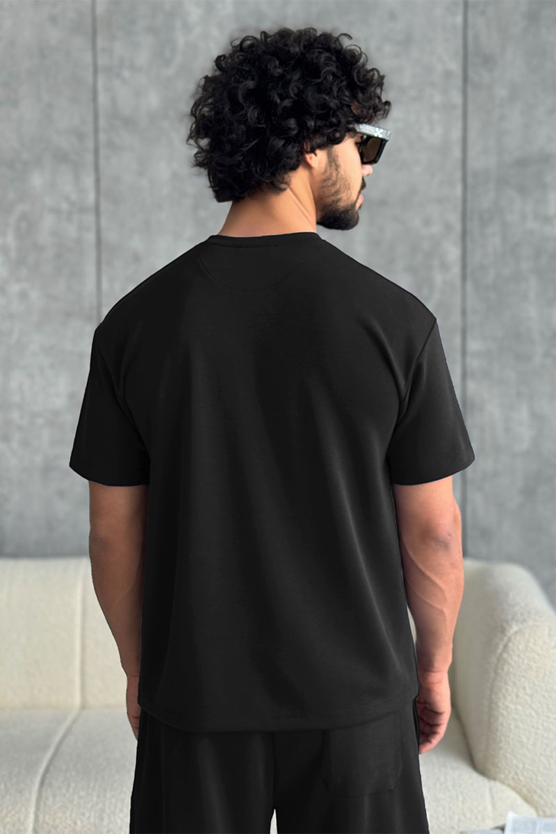 Loro Piana Мужская чёрная футболка 