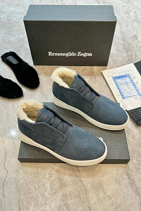 Кроссовки с мехом Triple Stitch - Grey