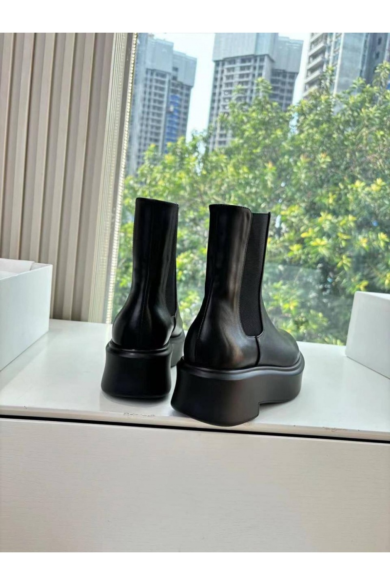 Designer Clothing Женские кожаные сапоги The Row premium - Black