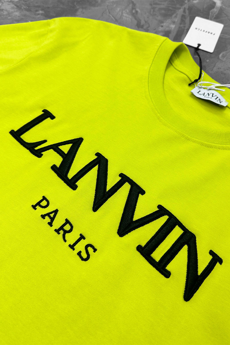 Designer Clothing Салатовая оверсайз футболка block-lettered logo-print