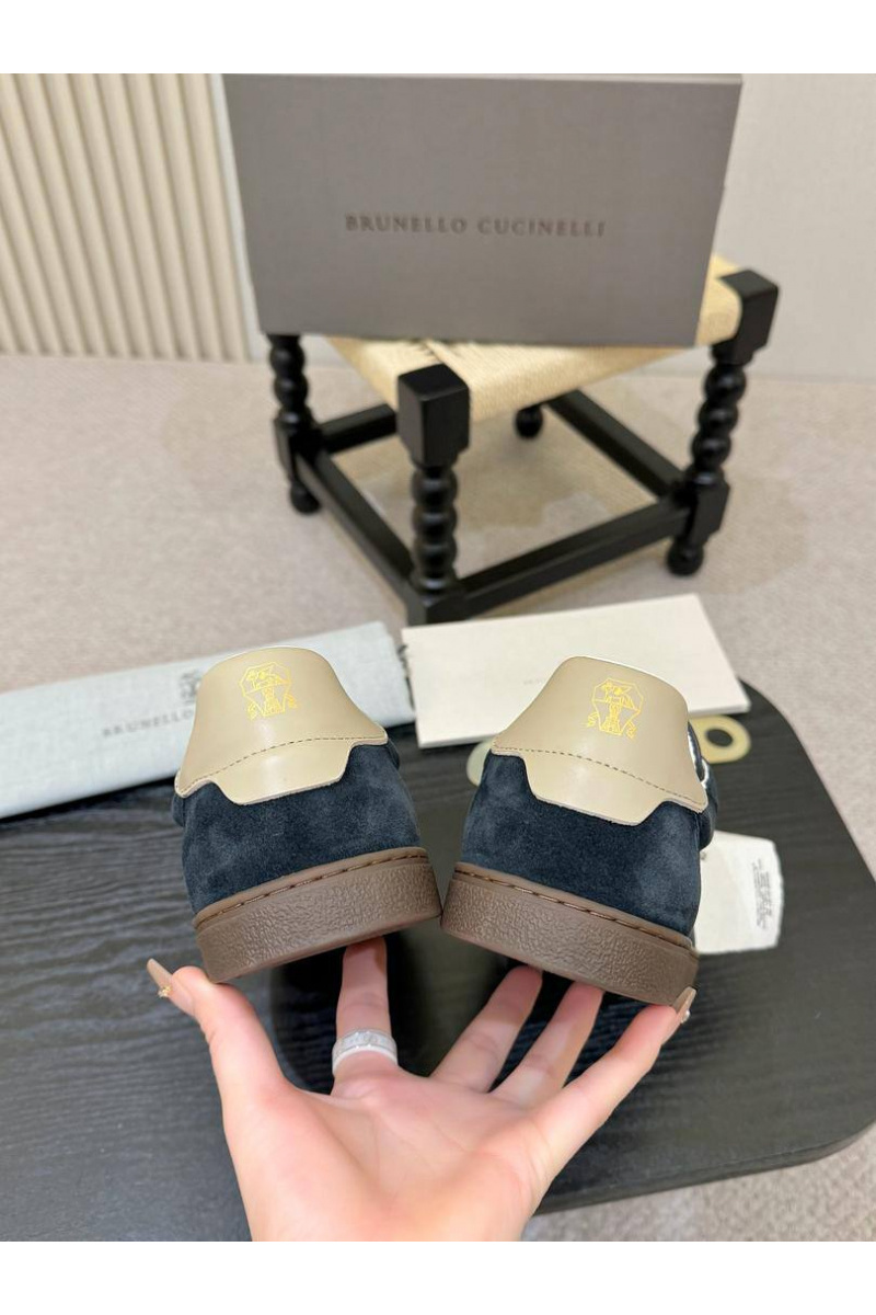 Brunеllо Сuсinеlli Замшевые кроссовки low-top - Navy