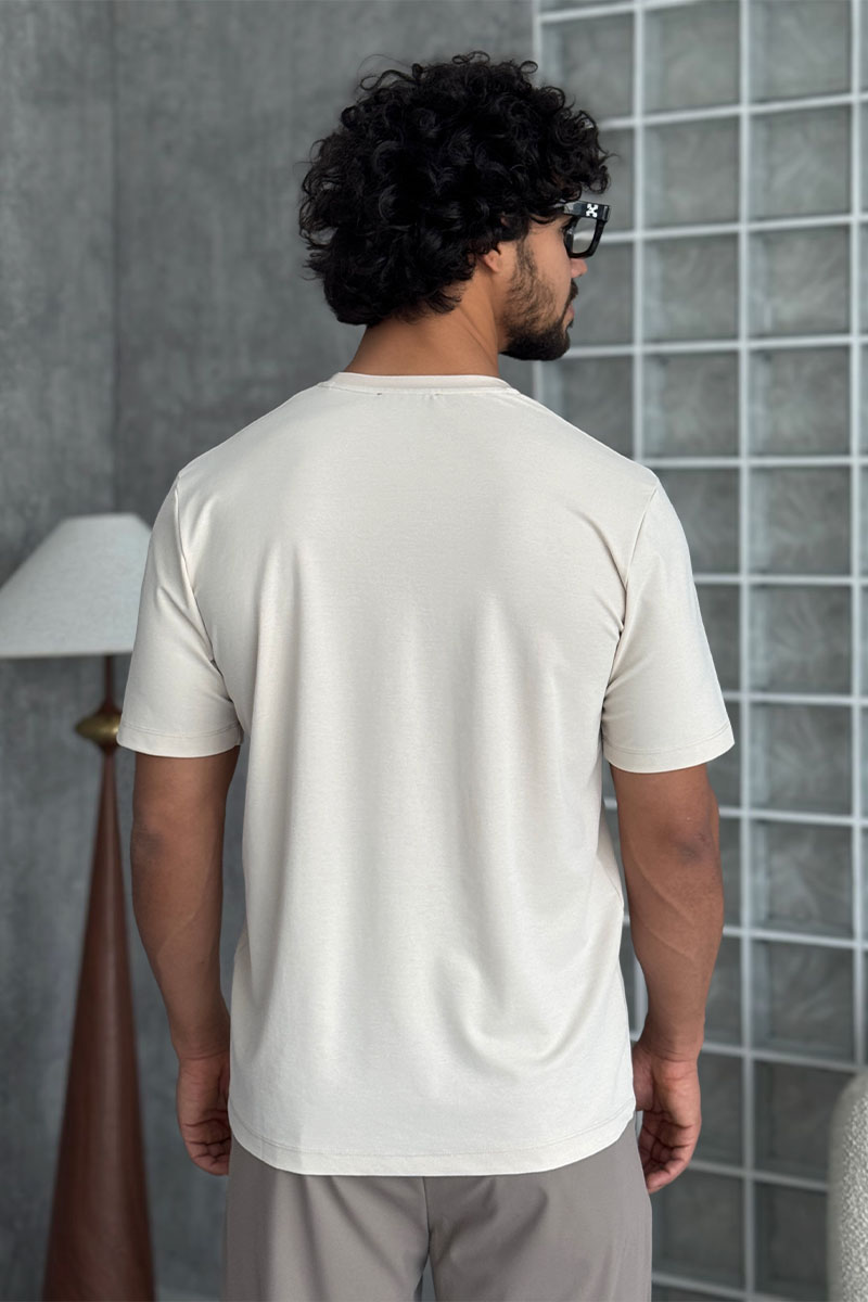 Zilli Мужская бежевая футболка 