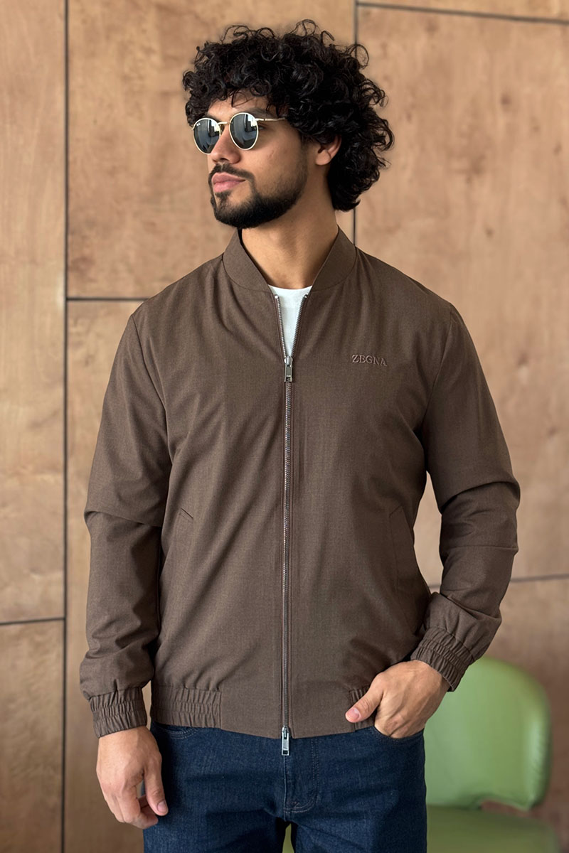 Zegna Мужская коричневая куртка 