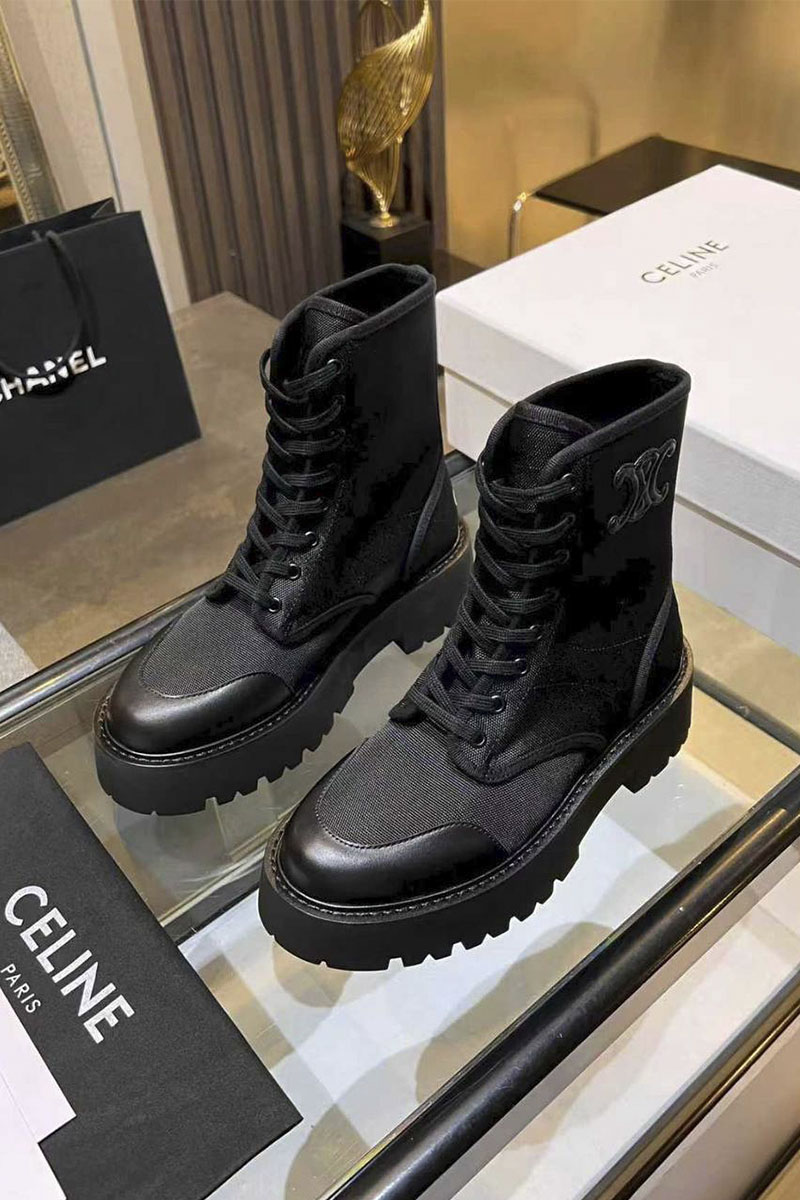 Celine Женские ботинки premium - Black