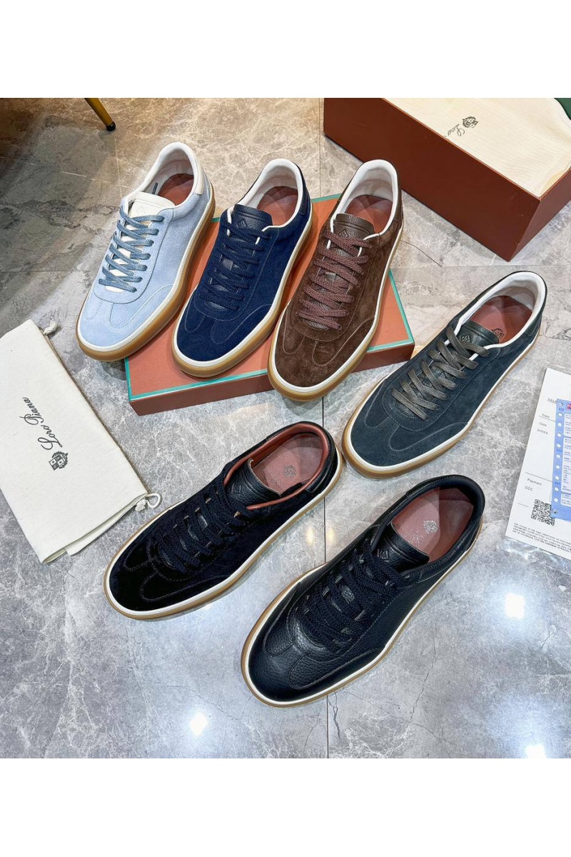 Loro Piana Мужские замшевые кроссовки Tennis Walk