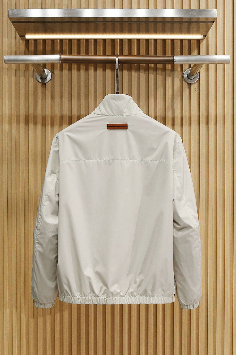 Zegna Мужская бежевая ветровка 