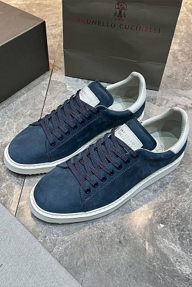 Мужские кроссовки nubuck calfskin - Blue