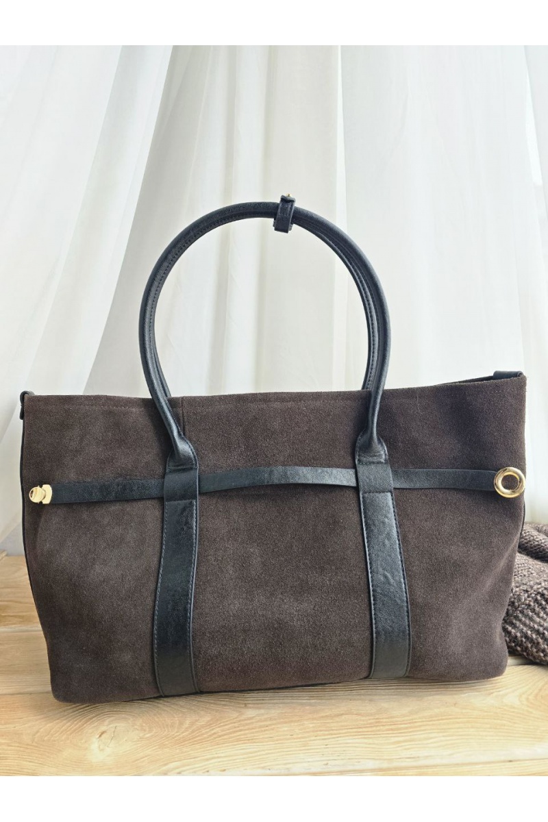 Loro Piana Замшевая сумка 38x26 см
