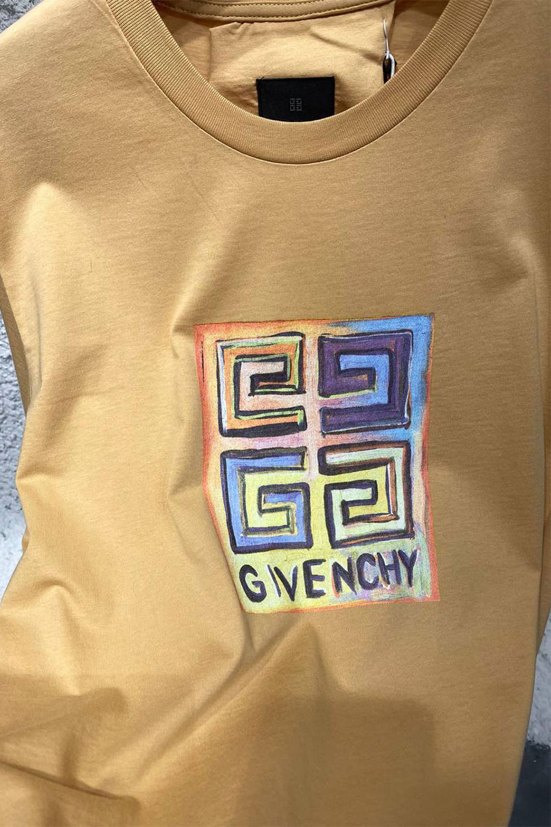 Givenchy Серая оверсайз футболка 4G Sun Print