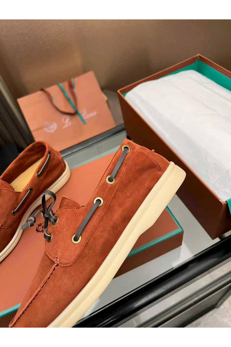 Loro Piana Женские замшевые лоферы premium