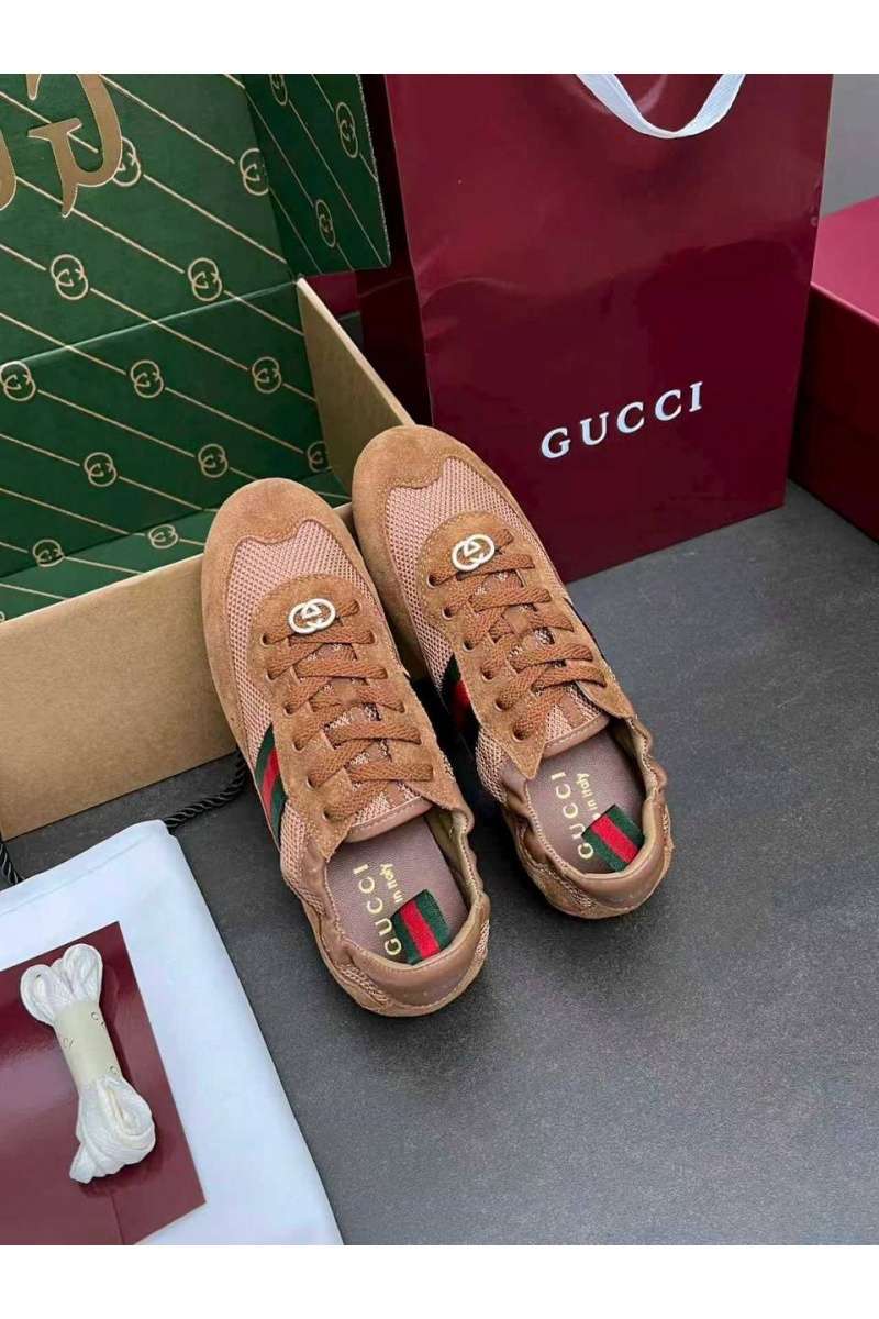 Gucci Женские кроссовки GG Shift premium