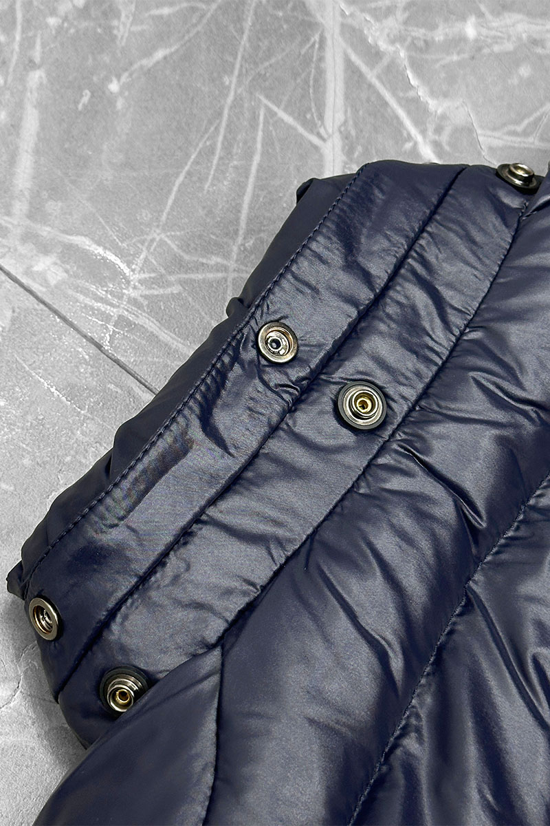 Moncler Мужской жилет logo-patch - Navy 