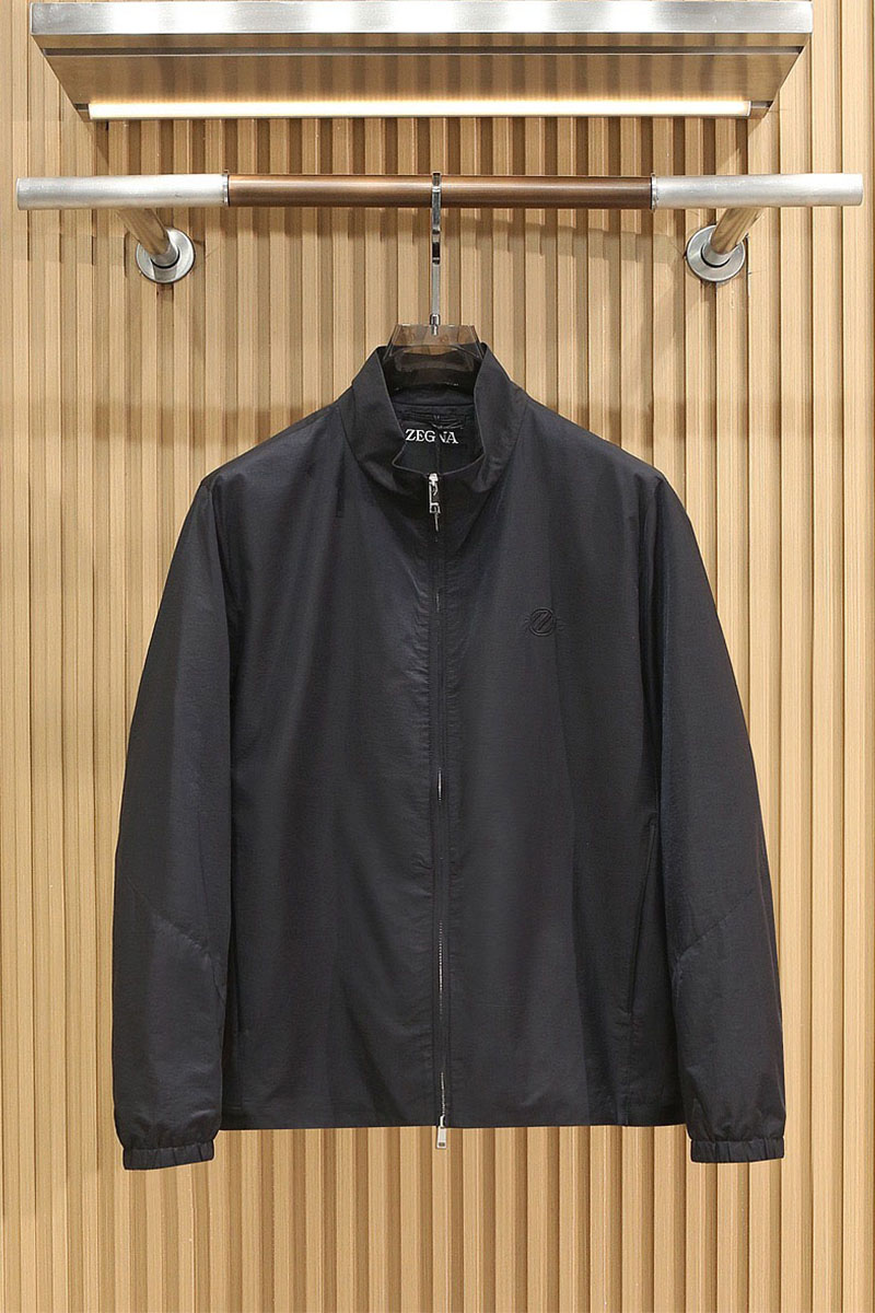 Zegna Мужская чёрная ветровка 