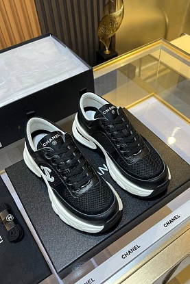Женские кожаные кроссовки Premium - Black