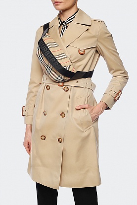 Сумка на пояс Check 28x14 см