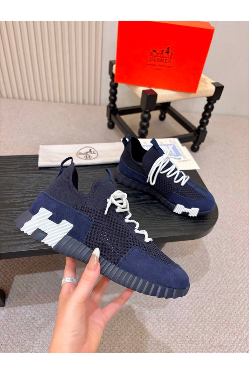 Hermes Текстильные кроссовки lift slip-on