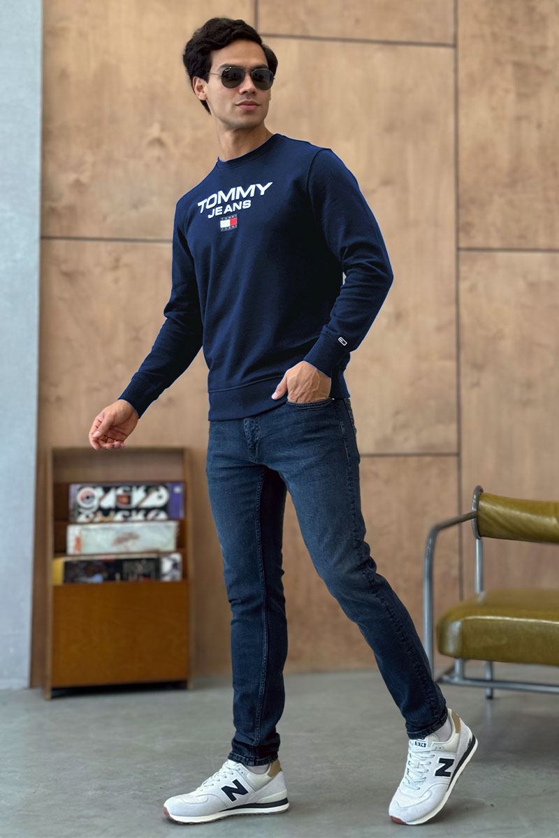 Tommy Hilfiger Синий свитшот logo-print 