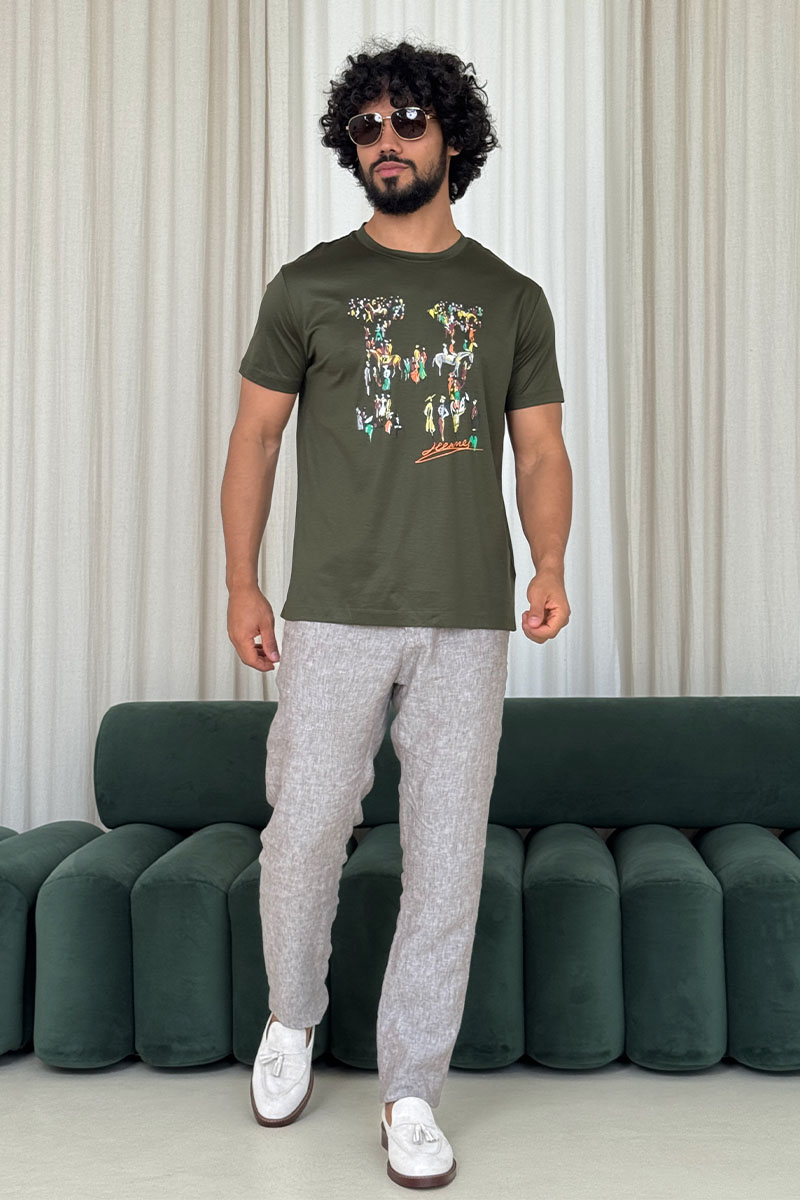 Hermes Мужская футболка Premium - Green 
