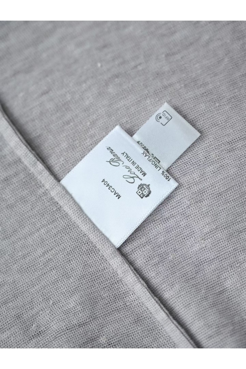 Loro Piana Мужское светло-серое поло premium