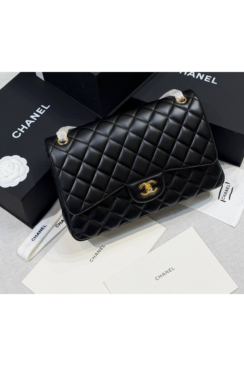 Chаnеl Кожаная сумка Classic Flap premium 30x20x9 см (8 расцветок)