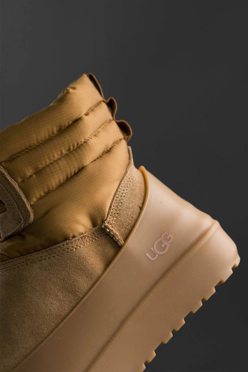 UGG Ботинки с мехом Classic Mini Lace-Up - Chestnut