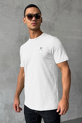 Футболка logo-embroidered - White
