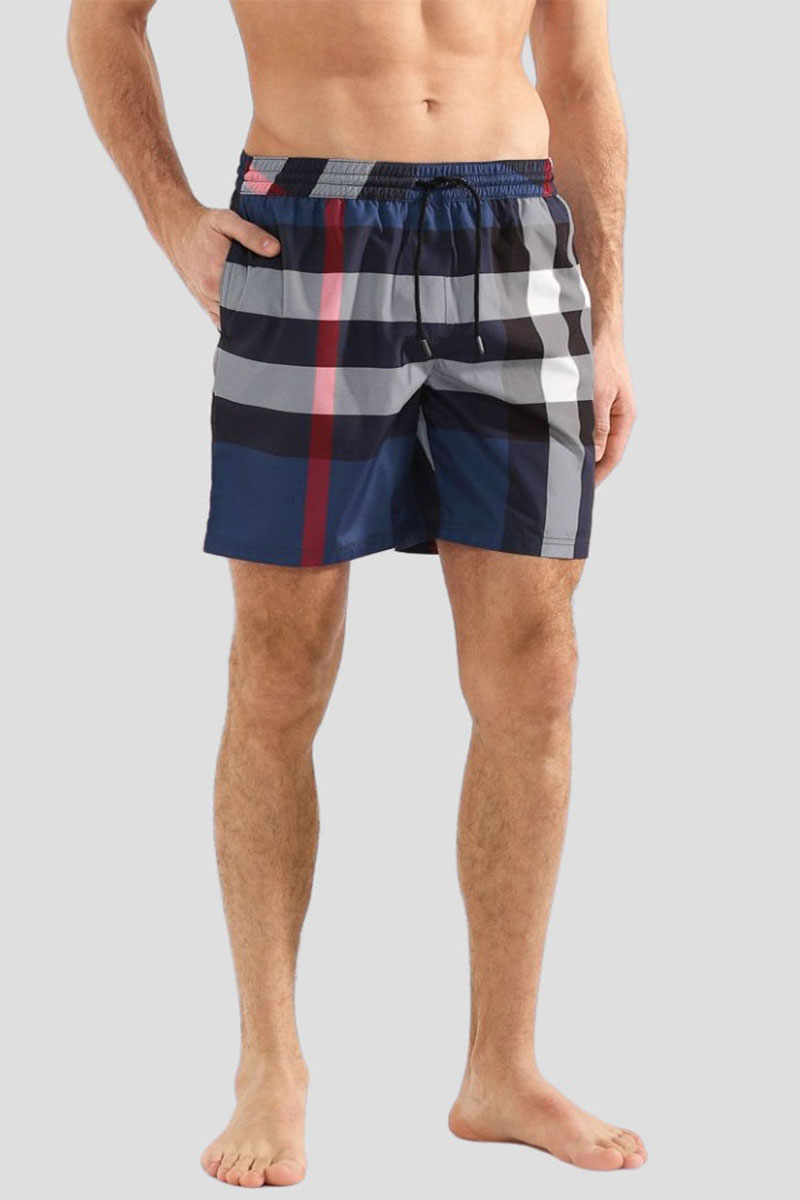 Burberry Мужские синие шорты check