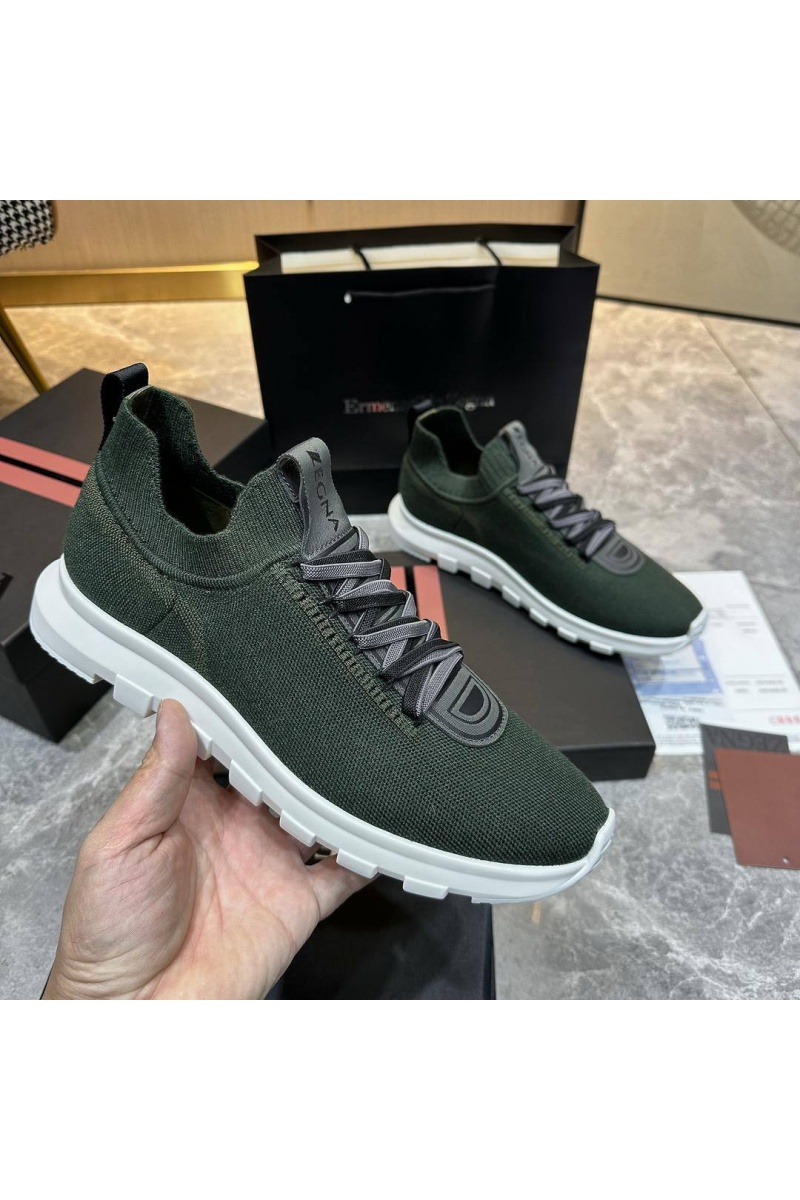 Zegna Мужские текстильные кроссовки