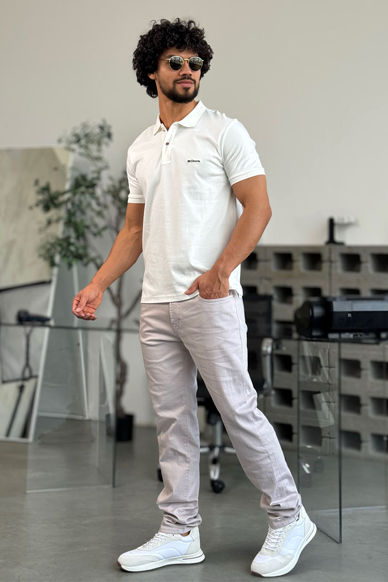 Jacob Cohen Мужские светло-бежевые джинсы