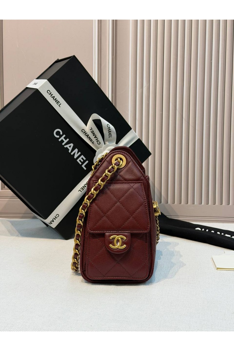 Chаnеl Кожаная сумка 25 Mini premium 20x22x12.5 см