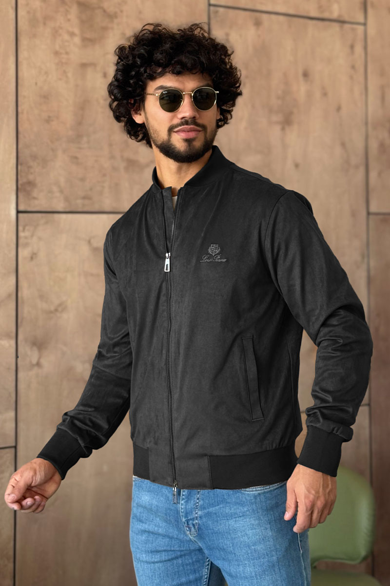 Loro Piana Мужской серый бомбер 