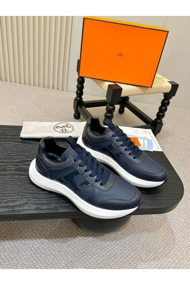 Hermes Мужские кожаные кроссовки 